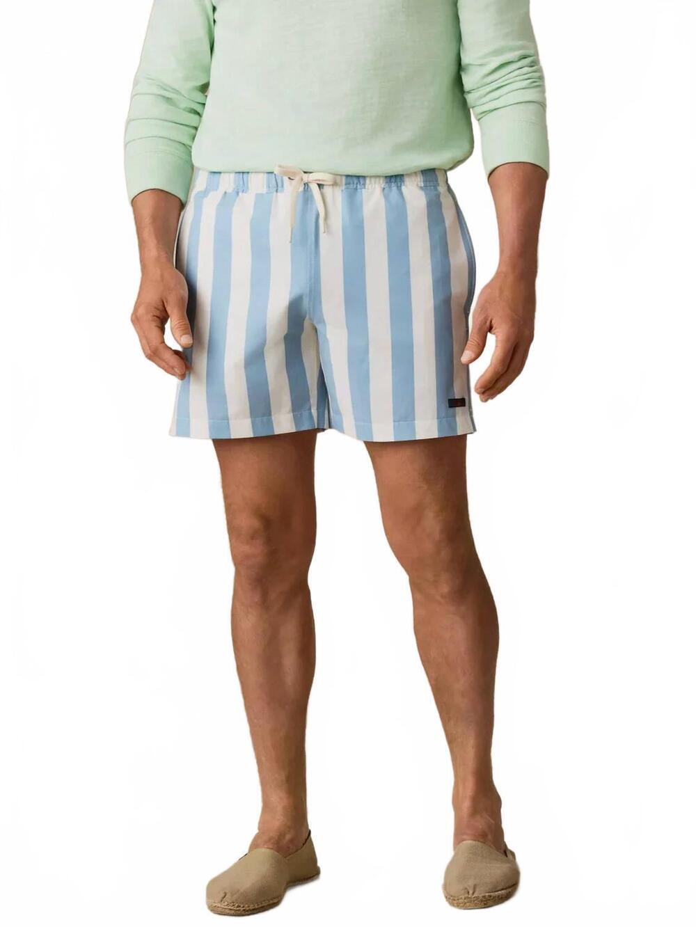 NEW FAHERTY men's all day trunks in beach breeze stripe